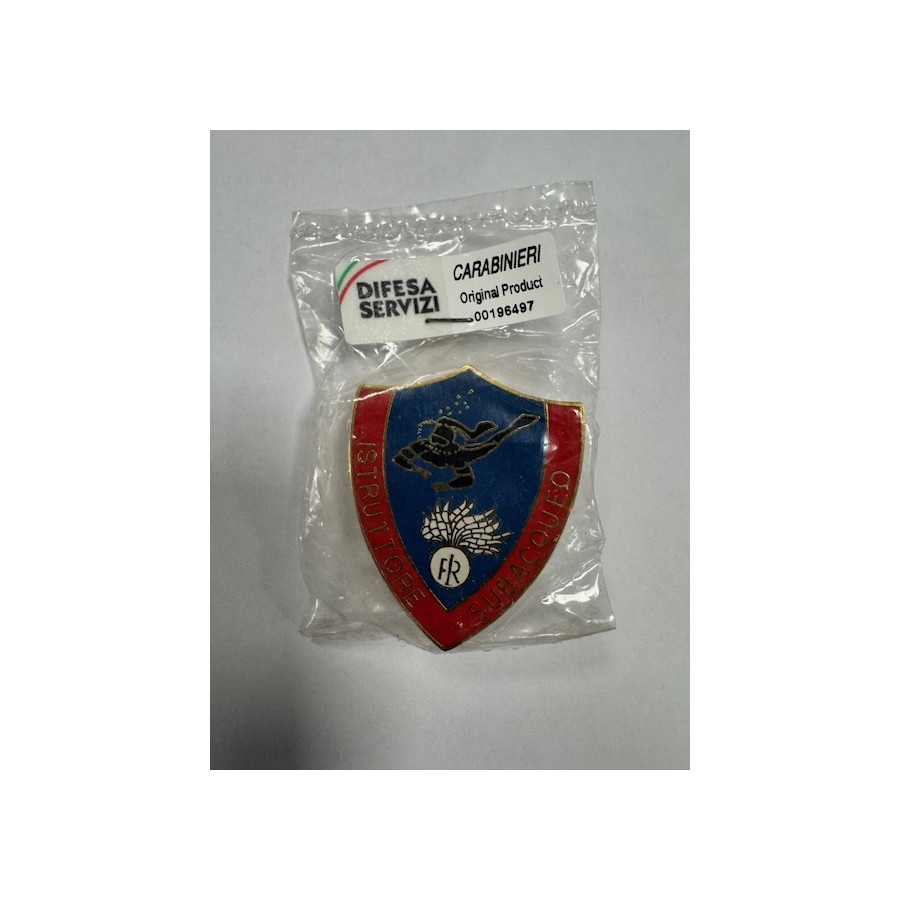 DISTINTIVO SPILLA DA GIACCA DA ISTRUTTORE SUBACQUEO DEI CARABINIERI