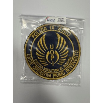 PATCH RICAMO DI UNITA' OPERATIVA PRIMO INTERVENTO POLIZIA DI STATO ORIGINALE