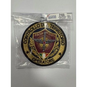 PATCH TOPPA RICAMATA DEL CONTROLLO DEL TERRITORIO POLIZIA DI STATO