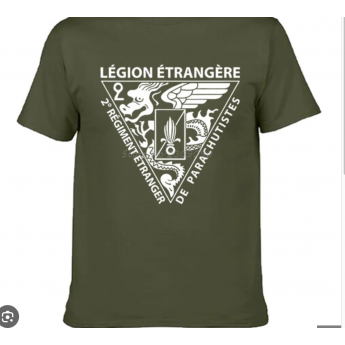 T-shirt del 2º Reggimento Paracadutisti della Legione Straniera