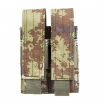 PORTA CARICATORE PISTOLA DOPPIO VEGETATO CON SISTEMA MOLLE ESERCITO