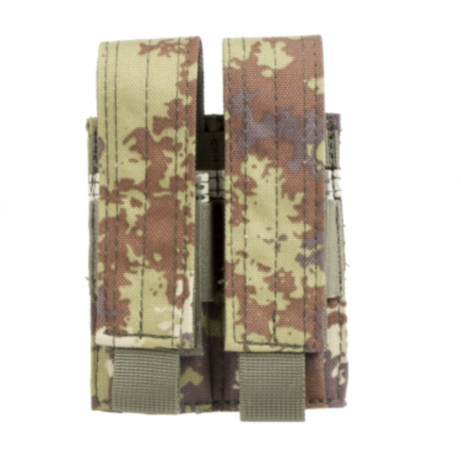 PORTA CARICATORE PISTOLA DOPPIO VEGETATO CON SISTEMA MOLLE ESERCITO