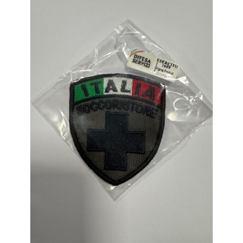 PATCH RICAMATA ITALIA CROCE ROSSA MILITARE SOCCORRITORE