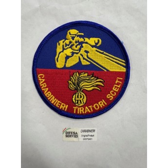 PATCH TOPPA MILITARE RICAMATA TIRATORE SCELTO DEI CARABINIERI