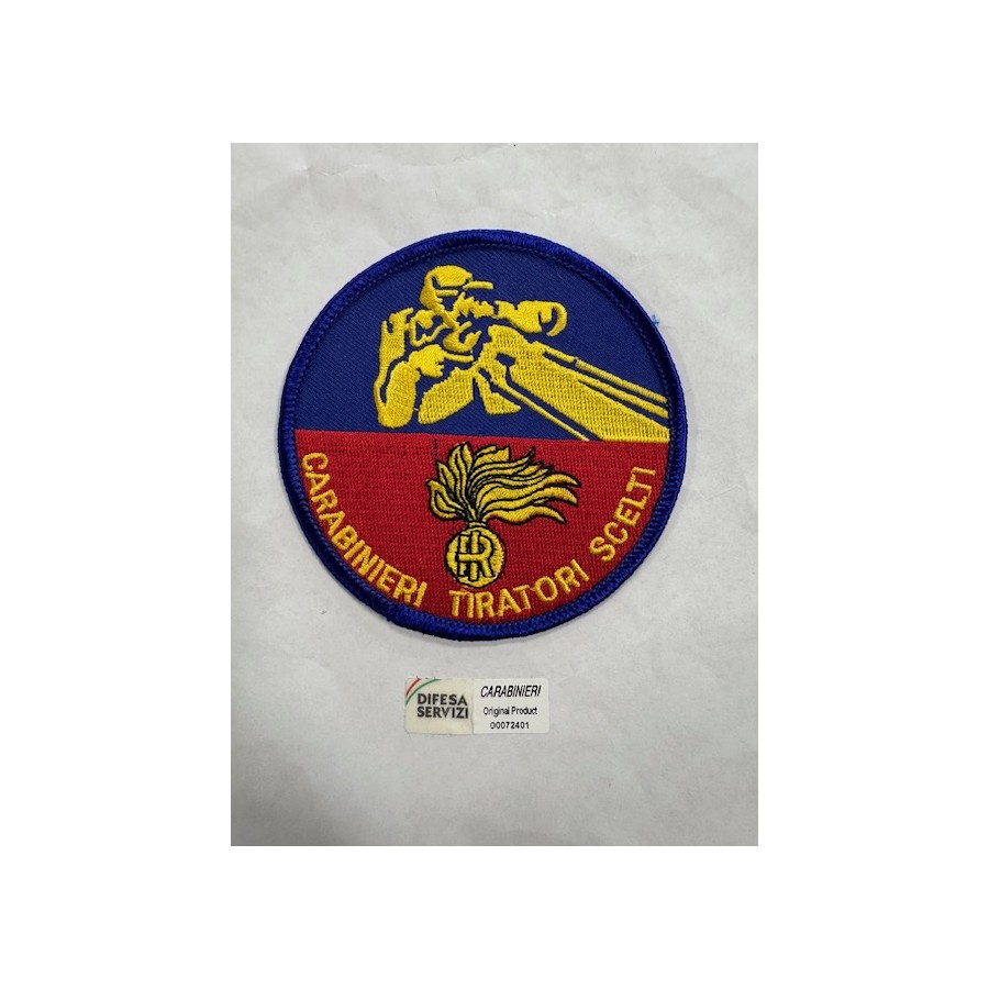 PATCH TOPPA MILITARE RICAMATA TIRATORE SCELTO DEI CARABINIERI