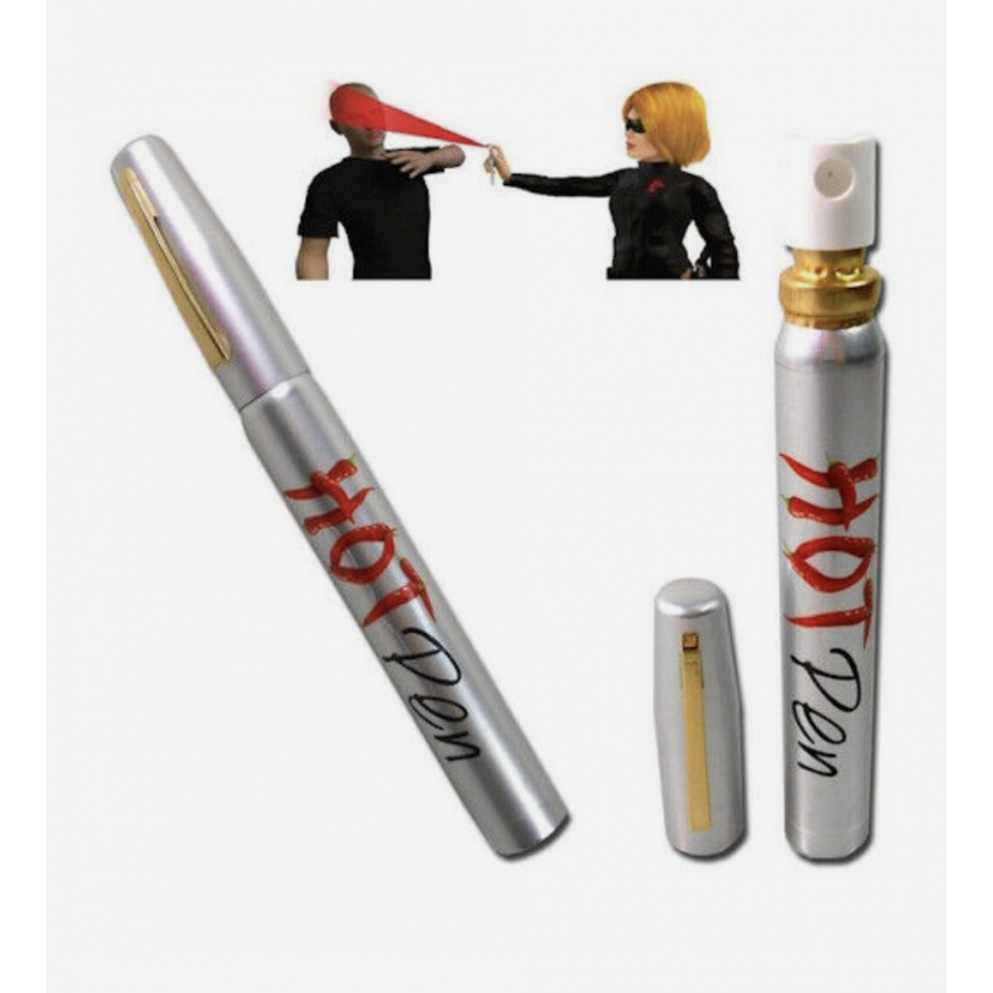 Penna al peperoncino a  spruzzo Hot Pen per la difesa personale