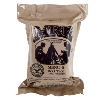 Razione K della MRE  militare Americano Menu 6 manzo e tac0