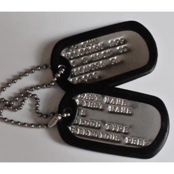 Piastrine dog tags Militari di riconoscimento  esercito  Americano usmc originali